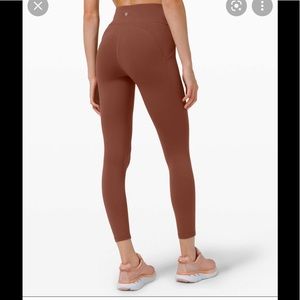 Lululemon High Rise Invigorate 25” ancient copper